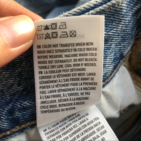 NWOT AMERICAN EAGLE OUTFITTER AE Curvy Mottled Mom Jeans Size 24 - Picture 8 of 15